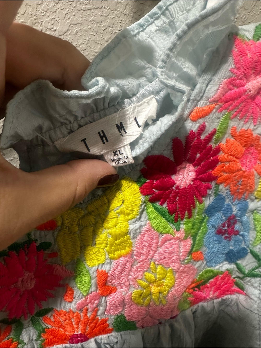 THML Embroidered Floral Ruffle Dress - Picture 3 of 5